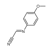 Acetonitrile, 2-[(4-methoxyphenyl)imino]-, (2E)- 结构式