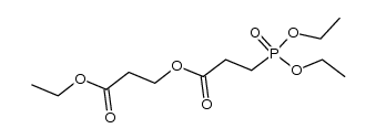 Propanoic acid, 3-(diethoxyphosphinyl)-, 3-ethoxy-3-oxopropyl ester 结构式