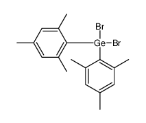 二溴双(2,4,6-三甲基苯基)锗烷 结构式