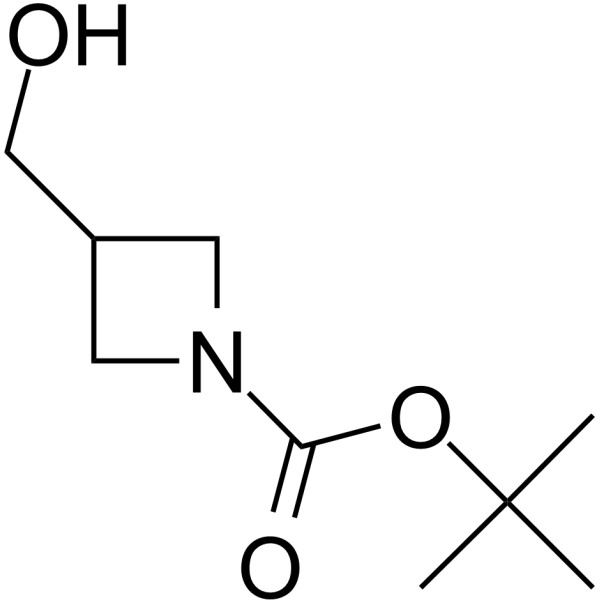 3-羟甲基氮杂环丁烷-1-羧酸叔丁酯 结构式