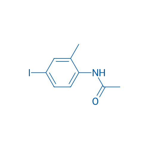 N-(4-碘-2-甲基苯基)乙酰胺 结构式