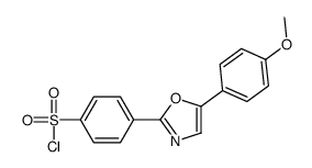 4-[5-(4-甲氧基苯基)-2-恶唑基]苯磺酰氯 结构式