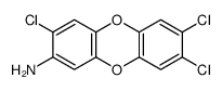3,7,8-三氯二苯并-对-二噁英-2-胺 结构式