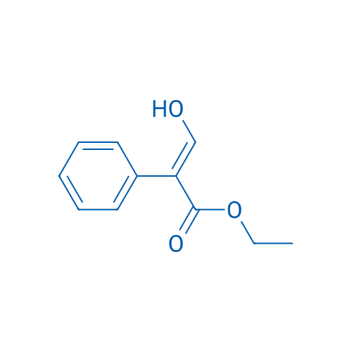 2-苯基-3-羟基丙烯酸乙酯 结构式