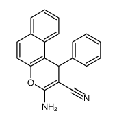 3-amino-1-phenyl-1H-benzo[f]chromene-2-carbonitrile 结构式