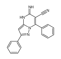5-氨基-2,7-二苯基吡唑并[1,5-a]嘧啶-6-甲腈 结构式
