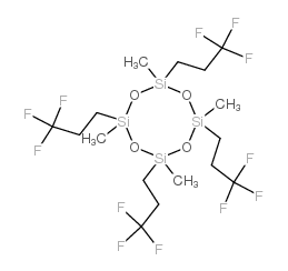 2,4,6,8-四甲基-2,4,6,8-四(3,3,3-三氟丙基)环四硅氧烷 结构式