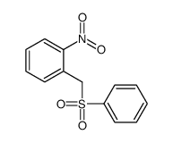 1-硝基-2-[(苯基磺酰基)甲基]苯 结构式