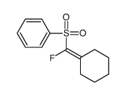 Benzene, [(cyclohexylidenefluoromethyl)sulfonyl]- 结构式