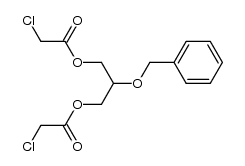 2-苄氧基-1,3-二(氯乙酰氧基)丙烷 结构式