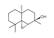 十氢-2,4a,8,8-四甲基环丙并[d]萘-2-醇 结构式
