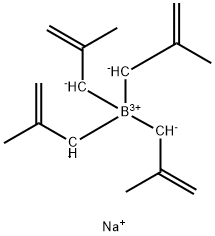 四(2-甲基烯丙基)硼酸钠 结构式