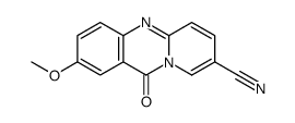 11H-Pyrido[2,1-b]quinazoline-8-carbonitrile, 2-methoxy-11-oxo- 结构式