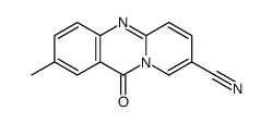 2-甲基-11-氧代-11H-吡啶并[2,1-b]喹唑啉-8-甲腈 结构式