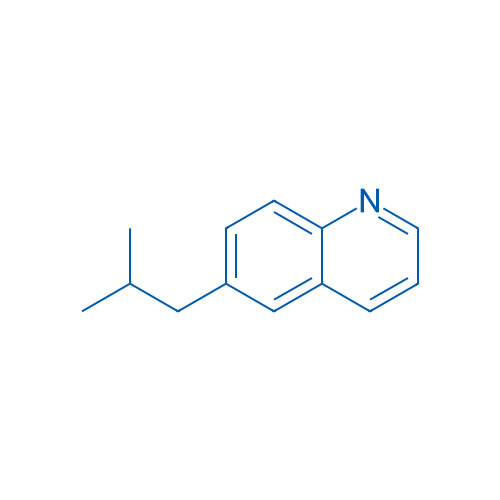 6-(2-甲基丙基)喹啉 结构式