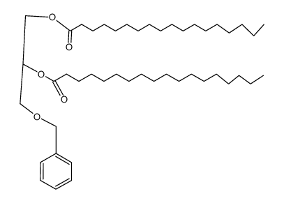 Octadecanoic acid, 1,1'-[1-[(phenylmethoxy)methyl]-1,2-ethanediyl] ester 结构式