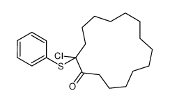 2-氯-2-(苯硫基)环十五酮 结构式