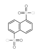 萘-1,5-二磺酰氯 结构式