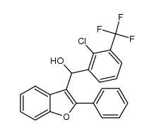 3-Benzofuranmethanol, α-[2-chloro-3-(trifluoromethyl)phenyl]-2-phenyl- 结构式