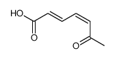 2,4-Heptadienoic acid, 6-oxo-, (2E,4E)- 结构式