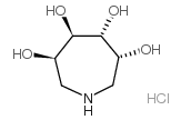 (3R,4R,5R,6R)-3,4,5,6-四羟基氮杂环庚烷盐酸盐 结构式