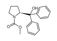 (2S)-()-2-(羟基二苯甲基)-1--甲酸甲酯 结构式
