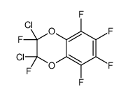 2,3-二氯-2,3,5,6,7,8-六氟-2,3-二氢-1,4-苯并二恶英 结构式