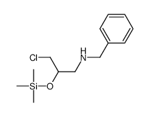 Benzenemethanamine, N-[3-chloro-2-[(trimethylsilyl)oxy]propyl]- 结构式