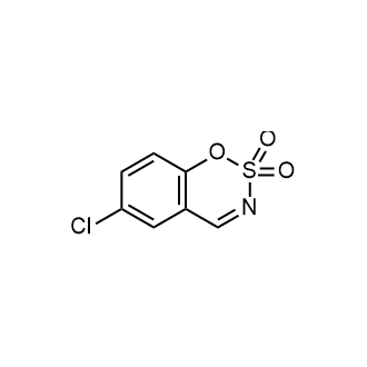 6-氯苯并-1-氧杂磺酰亚胺 结构式