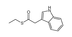 1H-Indole-3-ethanethioic acid, S-ethyl ester 结构式