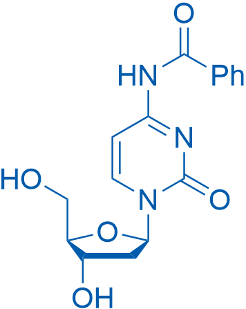 N-苯甲酰-2'-脱氧胞苷 结构式