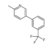 2-甲基-5-(3-三氟甲基苯基)吡啶 结构式