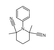 2,6-二甲基-1-苯基-2,6-哌啶二腈 结构式