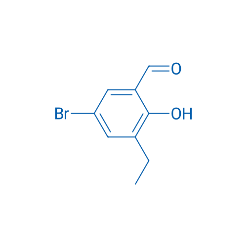 5-溴-3-乙基-2-羟基苯甲醛 结构式