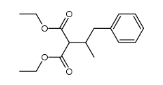 Propanedioic acid, 2-(1-methyl-2-phenylethyl)-, 1,3-diethyl ester 结构式