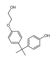 4-[1-[4-(2-羟基乙氧基)苯基]-1-甲基乙基]苯酚 结构式