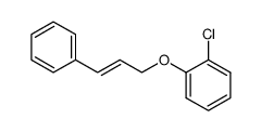 Benzene, 1-chloro-2-[[(2E)-3-phenyl-2-propen-1-yl]oxy]- 结构式