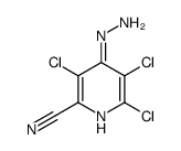 3,5,6-三氯-4-肼基吡啶-2-甲腈 结构式