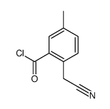 2-(氰甲基)-5-甲基苯甲酰氯 结构式