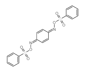 2,5-环己二烯-1,4-二酮 1,4-双[O-(苯磺酰基)肟] 结构式