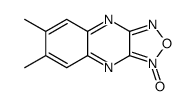 6,7-二甲基-[1,2,5]恶二唑并[3,4-b]喹喔啉 3-氧化物 结构式
