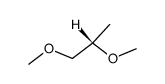 (S)-1,2-二甲氧基丙烷 结构式