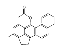 1,2-二氢-3-甲基苯并[j]醋蒽烯-6-醇乙酸酯 结构式