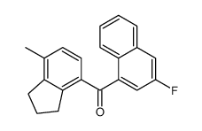 Methanone, (2,3-dihydro-7-methyl-1H-inden-4-yl)(3-fluoro-1-naphthalenyl)- 结构式