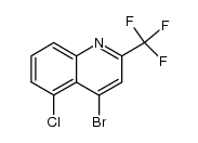 4-溴-5-氯-2-(三氟甲基)喹啉 结构式
