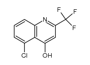 5-氯-2-(三氟甲基)-4-喹啉醇 结构式