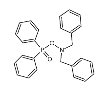 Benzenemethanamine, N-[(diphenylphosphinyl)oxy]-N-(phenylmethyl)- (9CI) 结构式