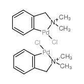 二-μ-氯双[2-[(二甲氨基)甲基]苯基-C,N]二钯(Ⅱ) 结构式