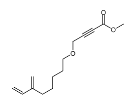 2-Butynoic acid, 4-[(6-methylene-7-octen-1-yl)oxy]-, methyl ester 结构式
