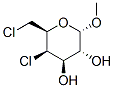 甲基4,6-二氯-4,6-脱氧-α-D-吡喃半乳糖苷 结构式